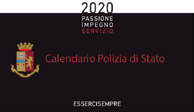 CALENDARIO DELLA POLIZIA DI STATO 2020