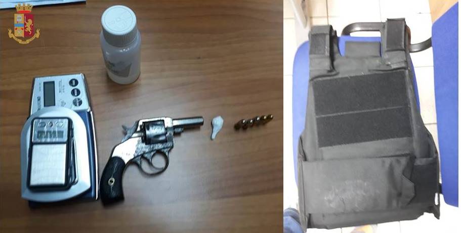 In un immobile disabitato la Polizia di Stato ha rinvenuto una pistola munita di proiettili