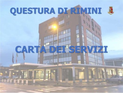 Carta dei servizi della Questura di Rimini