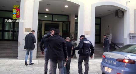 Foto arresto Labate Domenico Squadra Mobile di Reggio Calabria 20.3.18