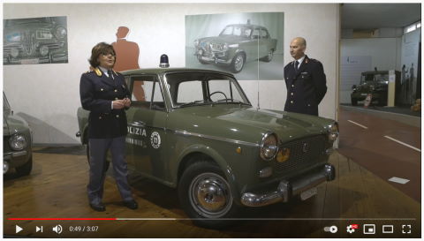 Le auto del museo della Polizia_ singolare femminile