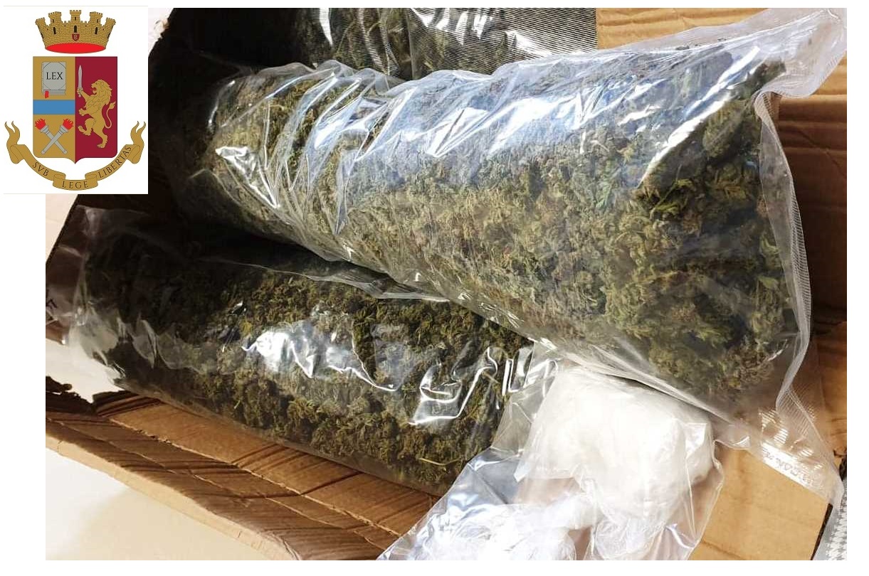 sequestrata 3,4 kg marijuana