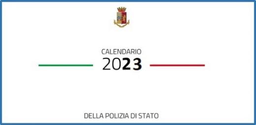 Calendario della Polizia di Stato 2023