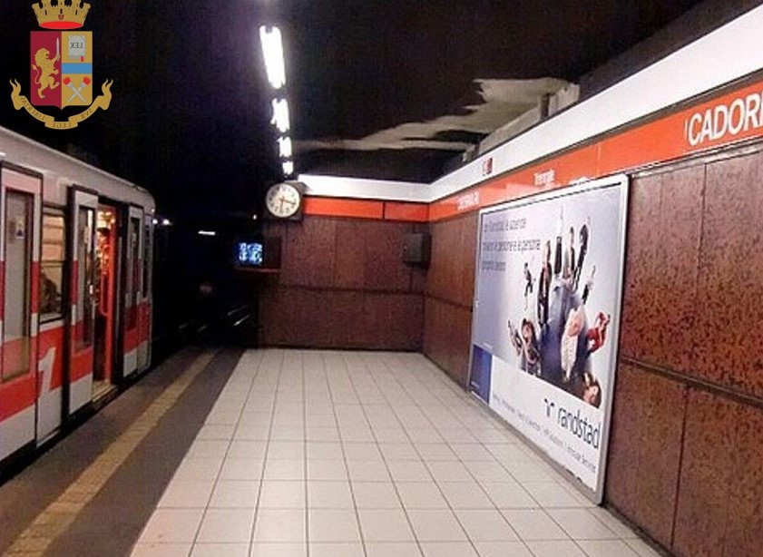 Arrestato ladro in metro dalla Polizia a Milano.