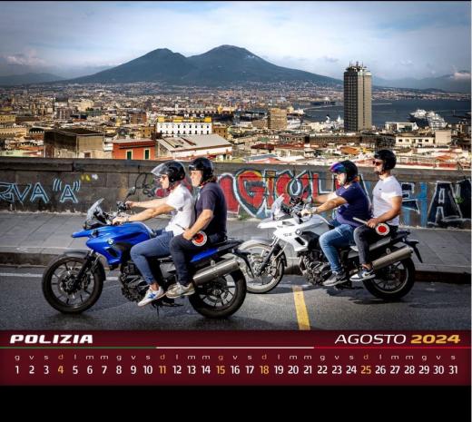 CALENDARIO POLIZIA DI STATO - MESE DI AGOSTO 2024