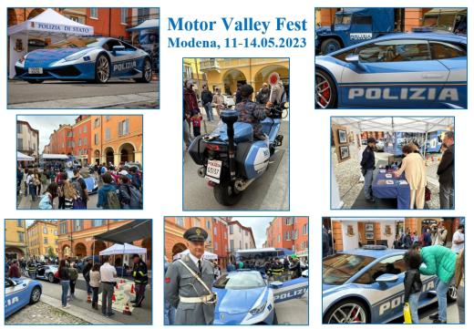 Motor Valley Fest 23: la Lamborghini Huracan protagonista allo stand della Polizia di Stato