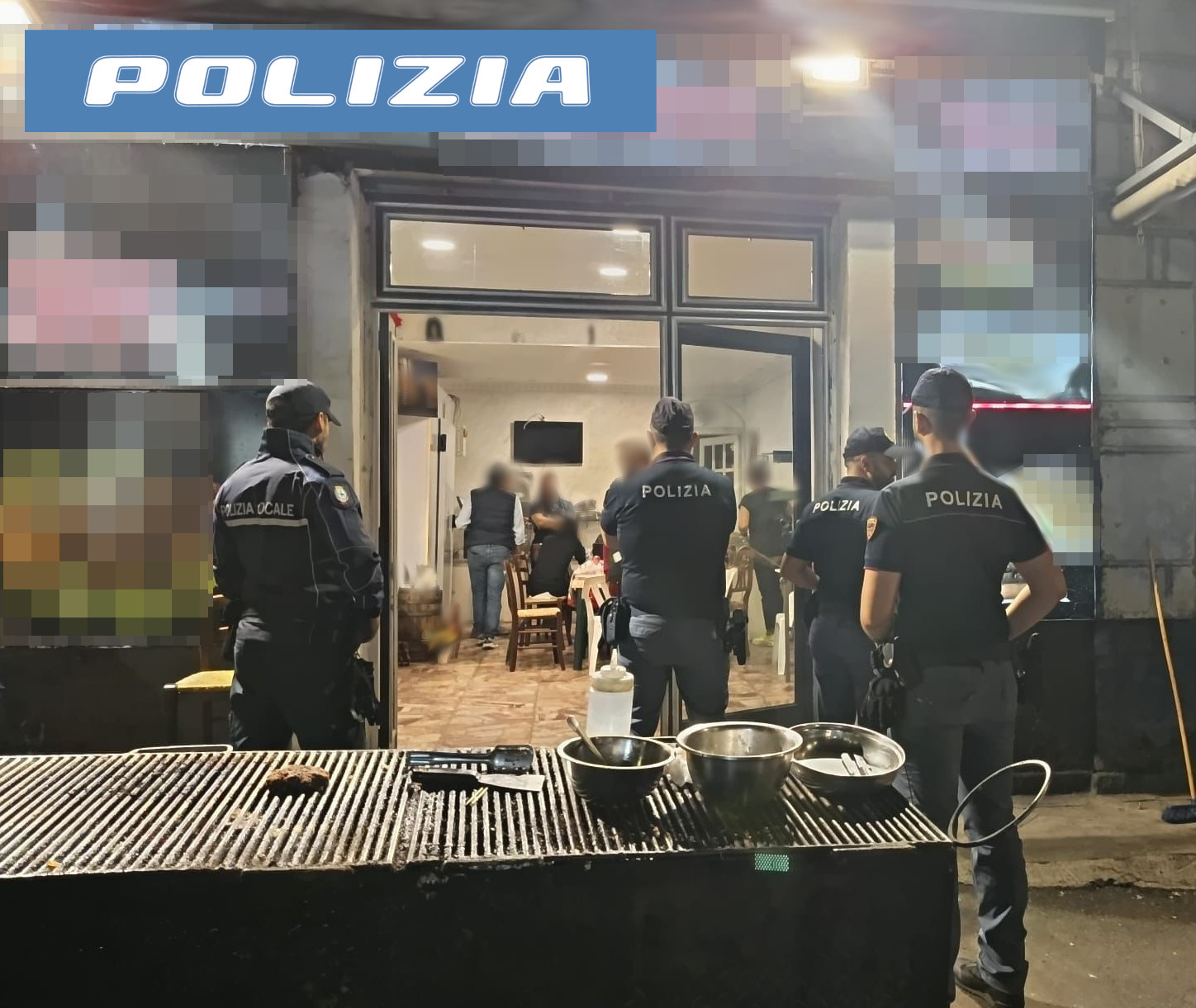 VIA PLEBISCIO, L’AZIONE DELLA TASK FORCE COORDINATA DALLA POLIZIA DI STATO: SCOPERTO UN RISTORANTE ABUSIVO, VIOLAZIONI E SANZIONI.