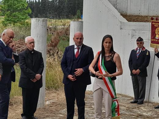 Nugola, 23 giugno 2022 , cippo commemorativo  per i martiri della furia Nazi- fascista, alla memoria del S.T. “ V. Labate “