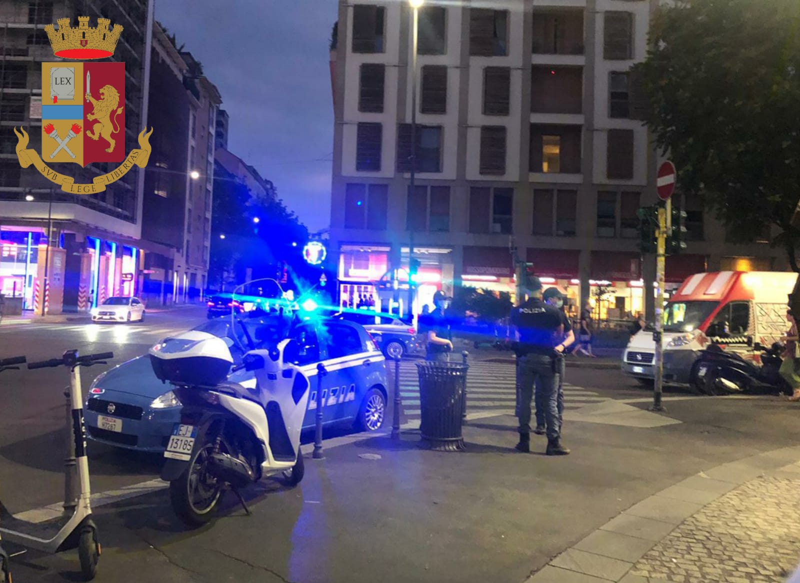 Milano,  Movida tranquilla: sicurezza e controlli della Polizia di Stato in Corso Como e dintorni.