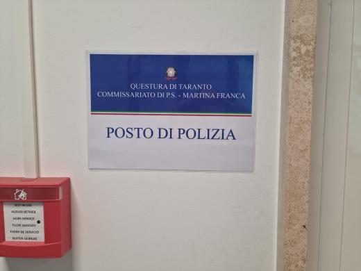 Inaugurato il Posto di Polizia presso il Presidio Ospedaliero Valle d’Itria di Martina Franca