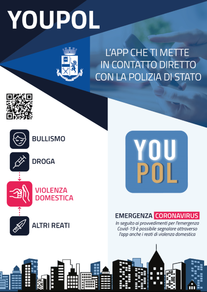 YouPol, l'app della Polizia di Stato, si rinnova per consentire di segnalare le violenze domestiche.