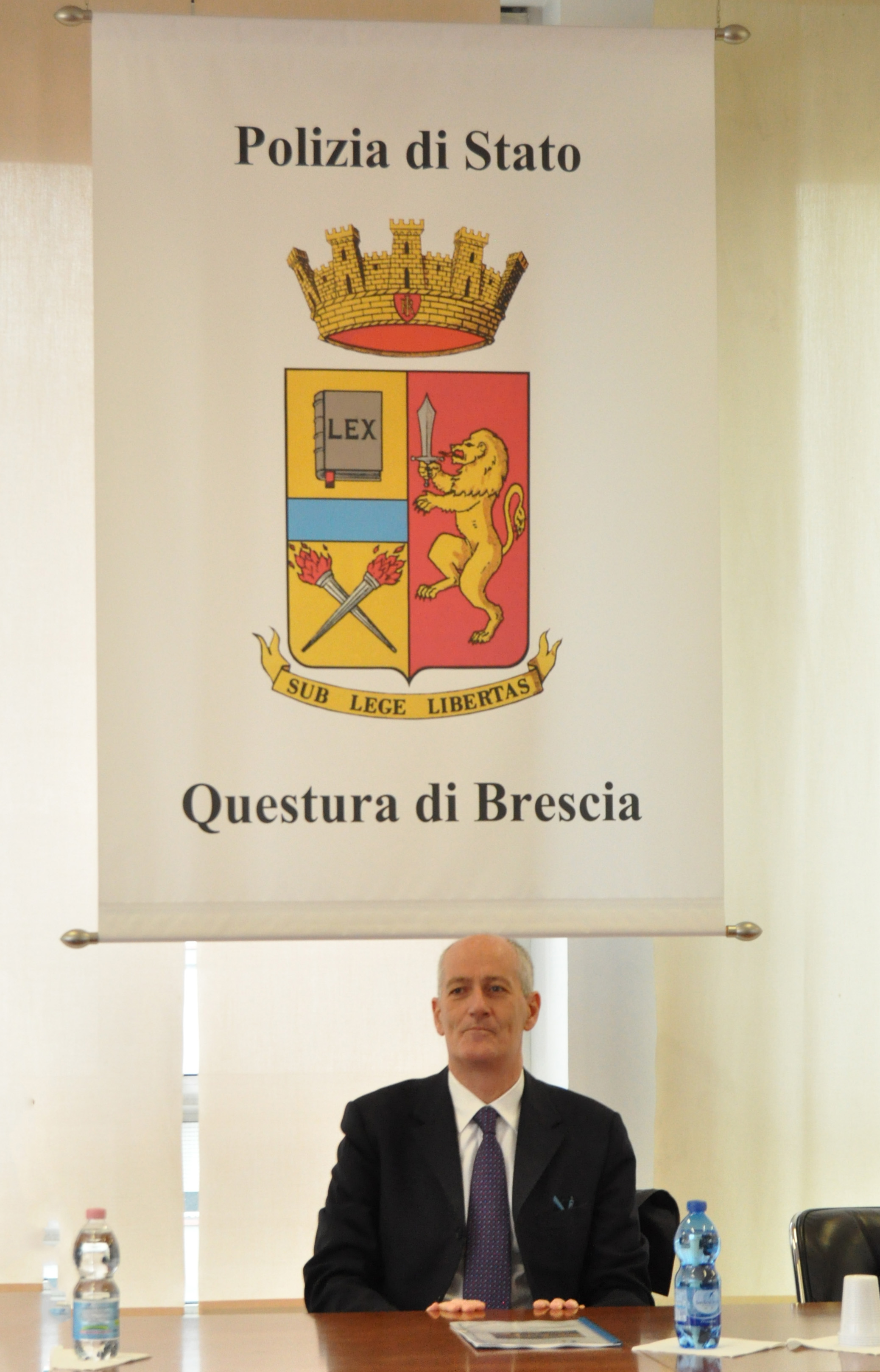 Il Capo della Polizia, Prefetto Franco Gabrielli, in visita alla Questura di Brescia