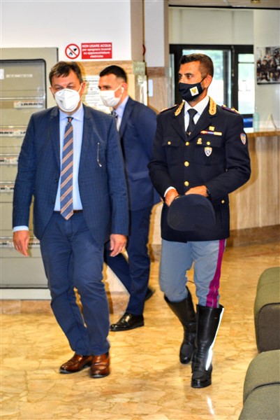 Visita del nuovo Prefetto Carlo De Rogatis alla Sezione Polizia Stradale di Ascoli Piceno .