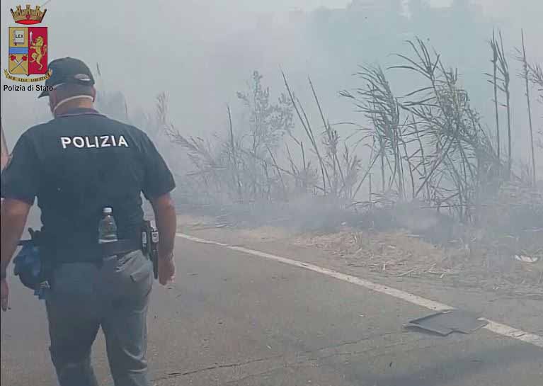 Fiamme sulle colline di Fondo Fucile