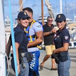 Lo stand espositivo della Polizia di Stato alla 25^ edizione delle Vele d'Epoca di Imperia