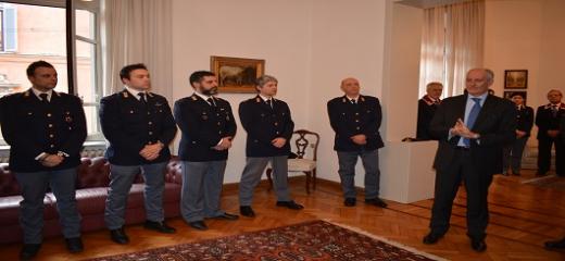 Il Capo della Polizia Prefetto Franco Gabrielli in visita alla Questura di Parma