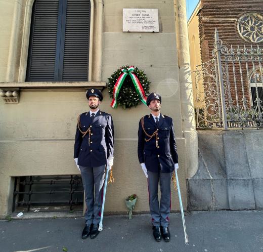 Commemorazione anniversario morte Guardia Pubblica Sicurezza Antonio Marino