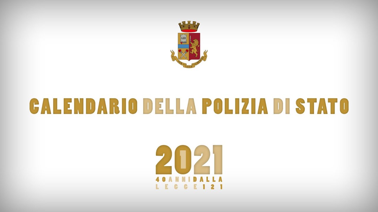 CALENDARIO 2021 POLIZIA DI STATO