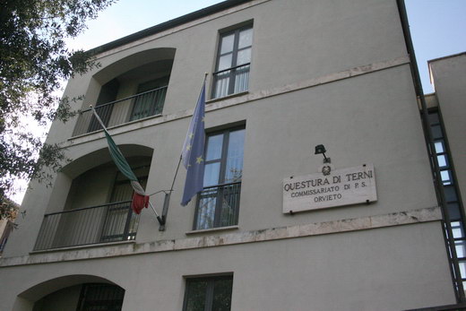 La sede del Commissariato  di Pubblica Sicurezza ad Orvieto