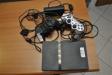 Una console P.S.2 Sony di colore nero 